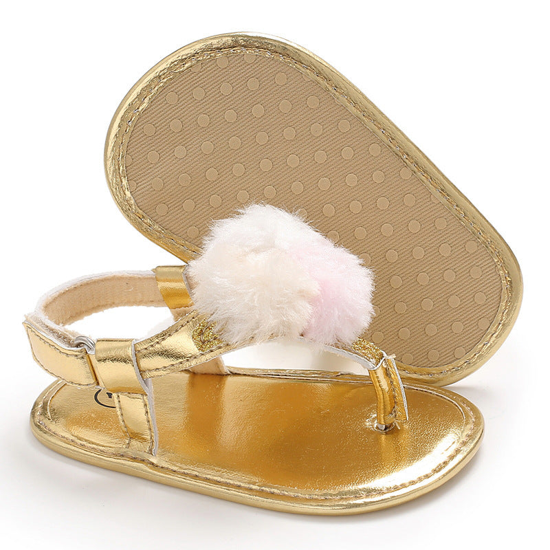Summer style 0-1 year old baby shoe clip sandals