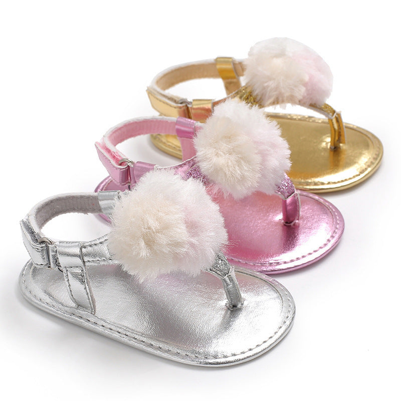 Summer style 0-1 year old baby shoe clip sandals