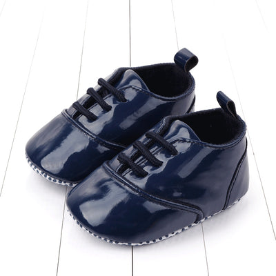 Non-slip rubber sole PU leather shoe laces