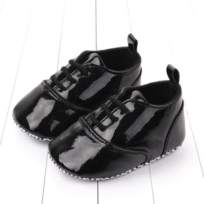 Non-slip rubber sole PU leather shoe laces