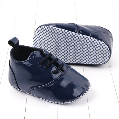 Non-slip rubber sole PU leather shoe laces