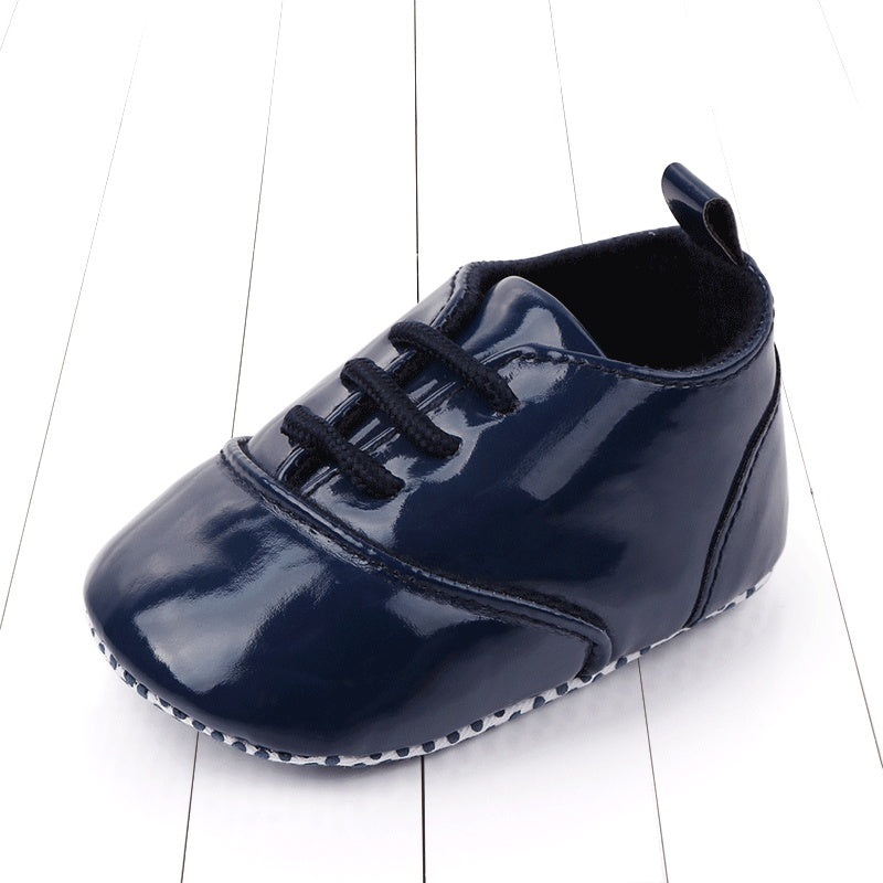 Non-slip rubber sole PU leather shoe laces